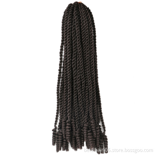 Pre-twisted Soft Coily ends Senegal Twist Crochet Braids Curly